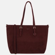 Flora & Co suedine shopper L bordeaux