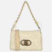 Liu Jo Lapuffy crossbody tas M cream