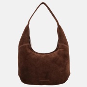 Hide & Stitches Brazos buideltas suede donkerbruin