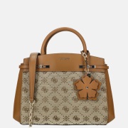 Guess Melinda satchel handtas latte logo