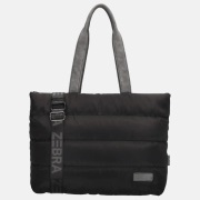 Zebra Trends Elkse Puffy shopper zwart