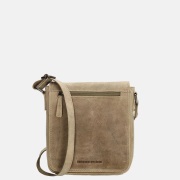 Hide & Stitches Idaho schoudertas donkerzand