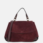 Charm London overslag handtas suede bordeaux