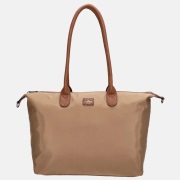 Charm London Buckingham shopper met 15.6 inch laptopvak L taupe