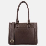 Hide & Stitches Jura handtas M donkerbruin