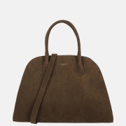 Flora & Co handtas M suedine chocolat