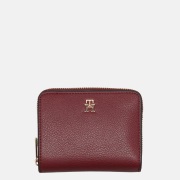 Tommy Hilfiger Icon ziparound met flap portemonnee M velvet maroon