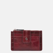Castelijn en Beerens mini wallet pasjeshouder croco rood
