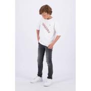 Raizzed T-shirt Stanton met logo wit Jongens Katoen Ronde hals Logo - ...