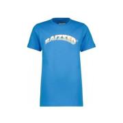 Raizzed T-shirt Djarno met logo blauw Jongens Katoen Ronde hals Logo -...
