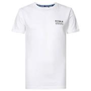 Petrol Industries T-shirt met backprint wit Jongens Katoen Ronde hals ...