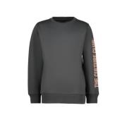 Raizzed sweater Viceton met tekst antraciet Grijs Tekst - 116