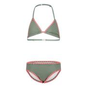 29FT triangel bikini kakigroen Meisjes Polyester Effen - 128-134