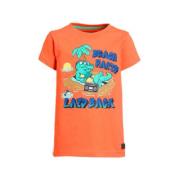 Orange Stars T-shirt Melvin met printopdruk oranje Jongens Katoen Rond...
