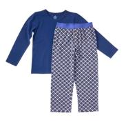 Little Label geruite pyjama van katoen aqua Blauw Jongens Stretchkatoe...