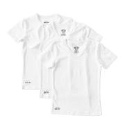 Little Label T-shirt van katoen - set van 3 wit Jongens Stretchkatoen ...