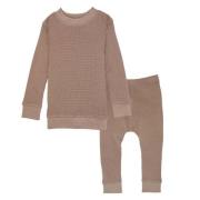 Lodger 2-delige pyjama Ciumbelle Beige Jongens/Meisjes Katoen Ronde ha...