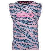 B.Nosy T-shirt met all over print blauw/roze Meisjes Katoen Ronde hals...