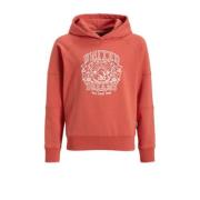 Me & My Monkey hoodie Nova met printopdruk terra Trui Oranje Meisjes S...