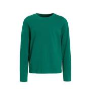 anytime longsleeve T-shirt groen Meisjes Katoen Ronde hals Effen - 158...