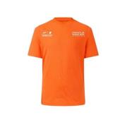 Castore T-shirt Red Bull Racing oranje Jongens/Meisjes Katoen Ronde ha...