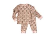 Little Label pyjama met biologisch katoen roze/multicolor All over pri...