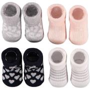 Apollo new born sokken - set van 4 in een geschenkset roze/wit/blauw M...