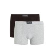 Calvin Klein boxershort - set van 2 grijs melange/zwart Jongens Stretc...