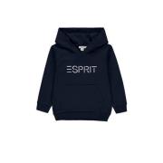 ESPRIT hoodie met logo donkerblauw Sweater Logo - 92
