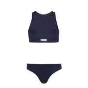 Puma crop bikini donkerblauw Meisjes Polyamide Effen - 116