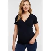 LOVE2WAIT zwangerschaps- en voedingstop donkerblauw T-shirt Dames Tenc...