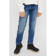 s.Oliver slim fit jeans stonewashed Blauw Jongens Stretchdenim Effen -...