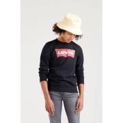 Levi's Kids sweater Batwing met logo zwart Logo - 92