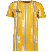 Vingino T-shirt HIPEX met all over print geel/grijs Jongens Katoen Ron...