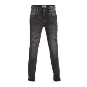 Vingino regular fit jeans Amintore black vintage Grijs Jongens Stretch...