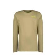 Vingino longsleeve beige Wit Jongens Katoen Ronde hals Effen - 104