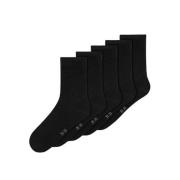 NAME IT KIDS sokken - set van 5 zwart Jongens/Meisjes Katoen Effen - 1...