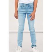 NAME IT KIDS slim fit jeans NKMSILAS light denim Blauw Jongens Stretch...