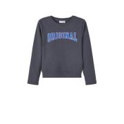 NAME IT KIDS sweater NKFOCALIA met tekst donkerblauw Tekst - 116