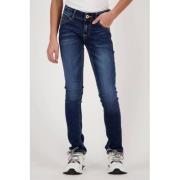 Vingino slim fit jeans Amia Basic dark used Blauw Meisjes Denim Effen ...