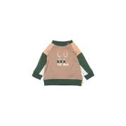 BESS baby sweater zand/groen Beige Jongens Stretchkatoen Ronde hals Me...