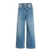 LTB wide leg jeans sofiane wash Blauw Meisjes Denim Effen - 152