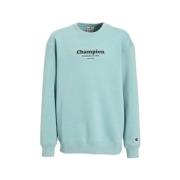 Champion sweater met backprint lichtblauw Backprint - 170/176