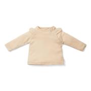 Little Dutch baby longsleeve van biologisch katoen beige Effen - 50/56