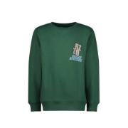 Raizzed sweater Monroe met printopdruk donkergroen Printopdruk - 164