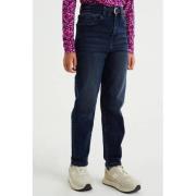 WE Fashion Blue Ridge high waist tapered fit jeans dark blue denim Bla...