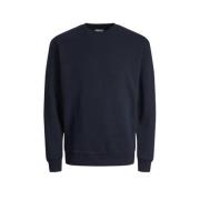 JACK & JONES JUNIOR sweater JJEBRADLEY donkerblauw Effen - 128