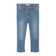 NAME IT MINI slim fit jeans NMMTHEO denim blue Blauw Jongens Stretchde...
