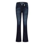 Retour Jeans high waist flared jeans MIDAR raw blue denim Blauw Meisje...