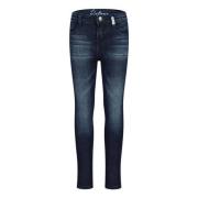 Retour Jeans super skinny jeans raw blue denim Blauw Meisjes Stretchde...